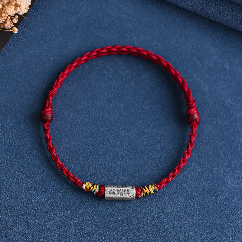KarmaRipple's Handcrafted 925 Sterling Silver Everything Goes Well Design Protection Strength Bracelet Anklet p2