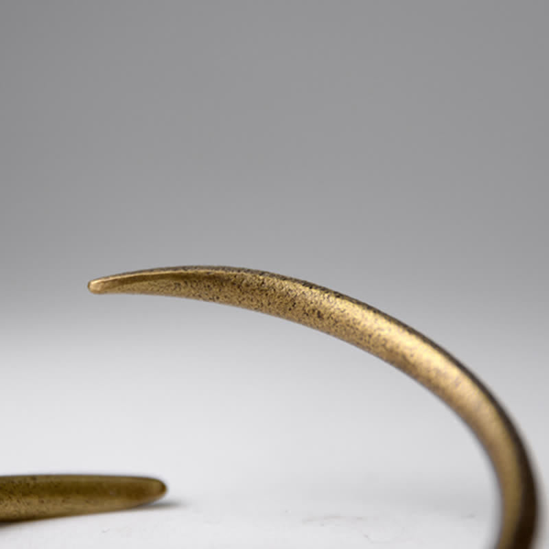 KarmaRipple's Simple Design Bronze Fortune Adjustable Cuff Bracelet p11