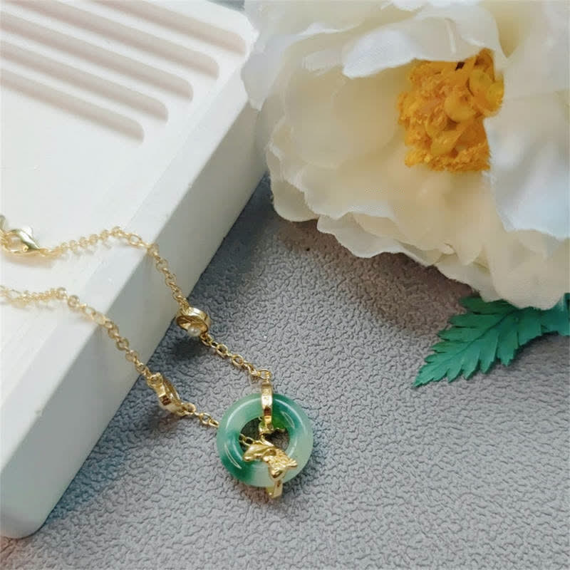 KarmaRipple's Cyan Jade Koi Fish Balancing Balance Bracelet p6