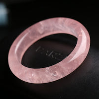 KarmaRipple's Authentic Rose Quartz Love Caring Bracelet Bangle