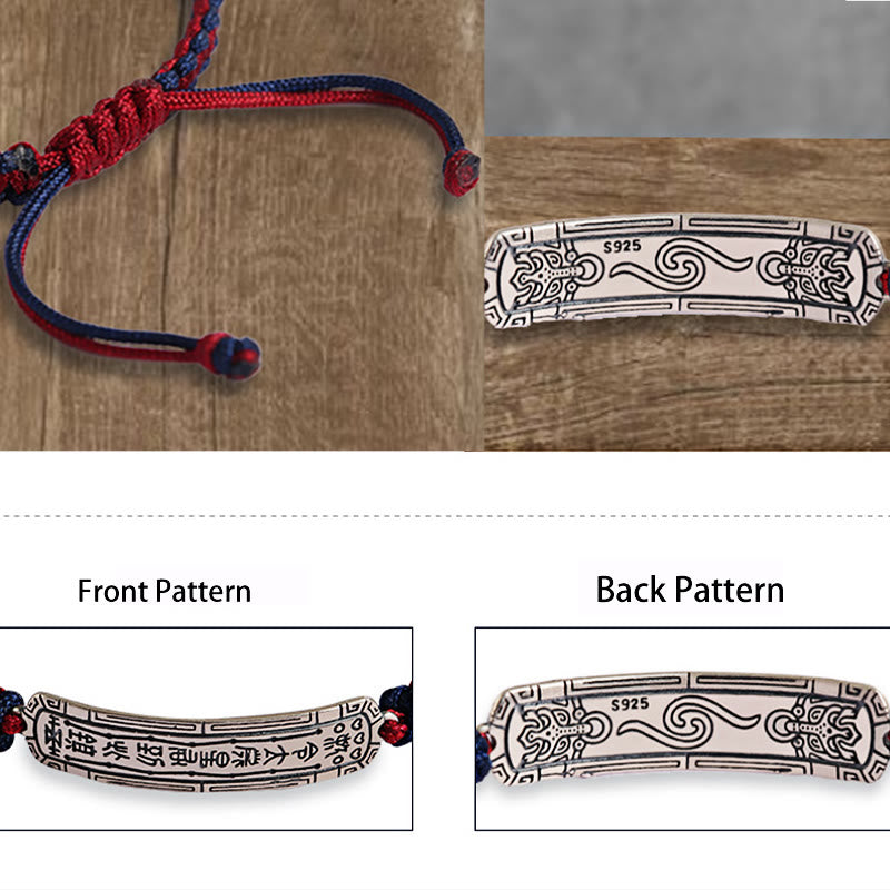 KarmaRipple's 925 Sterling Silver Peace Amulet Protection Bracelet p9