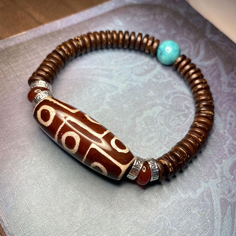 KarmaRipple's Tibetan Nine-Eye Dzi Bead Wealth Bracelet p11