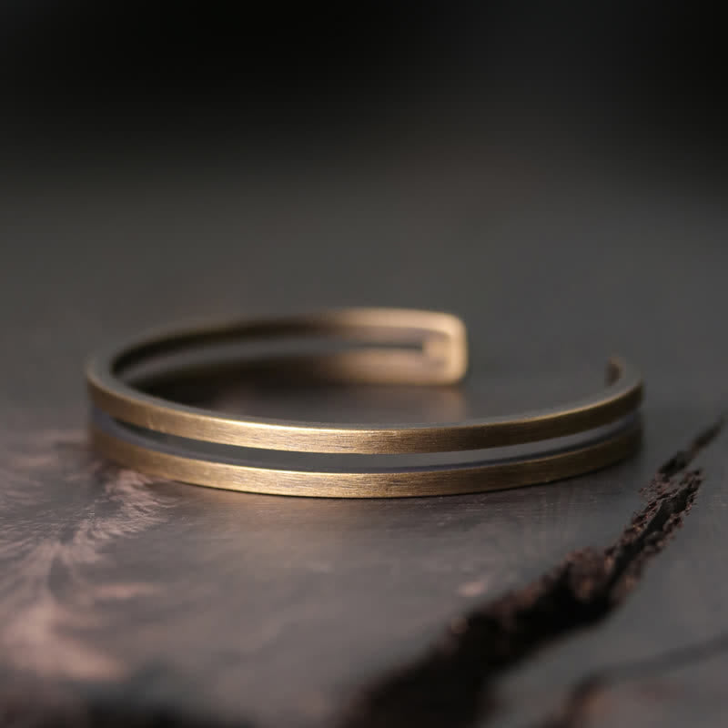 KarmaRipple's Rustic Bronze Fortune Viking Cuff Bracelet p21