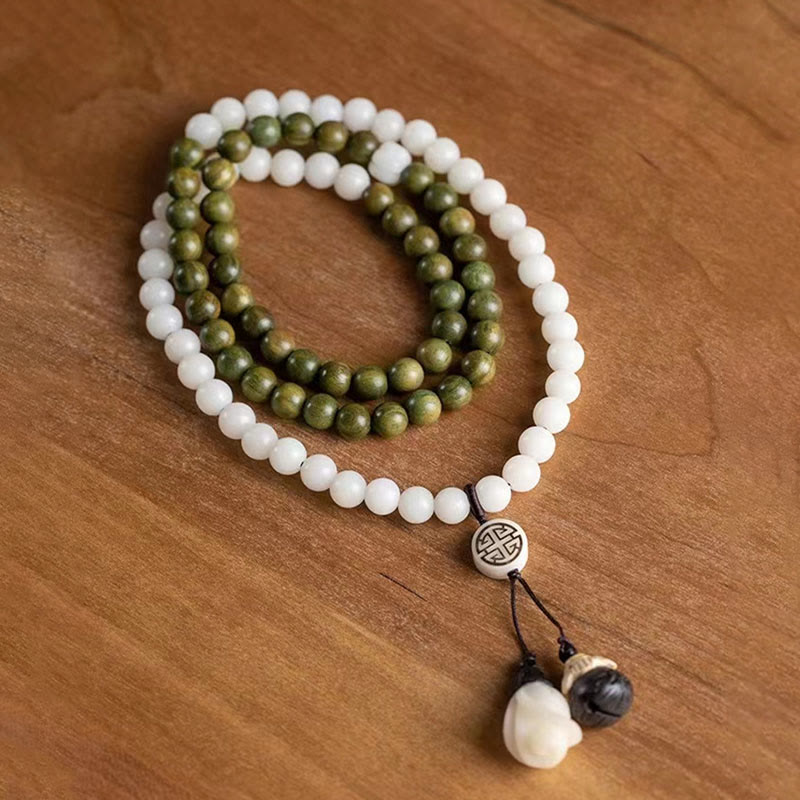 KarmaRipple's Authentic Green Sandalwood Bodhi Seed Soothing Bracelet p3
