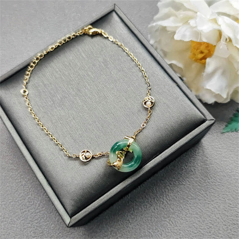 KarmaRipple's Cyan Jade Koi Fish Balancing Balance Bracelet p7