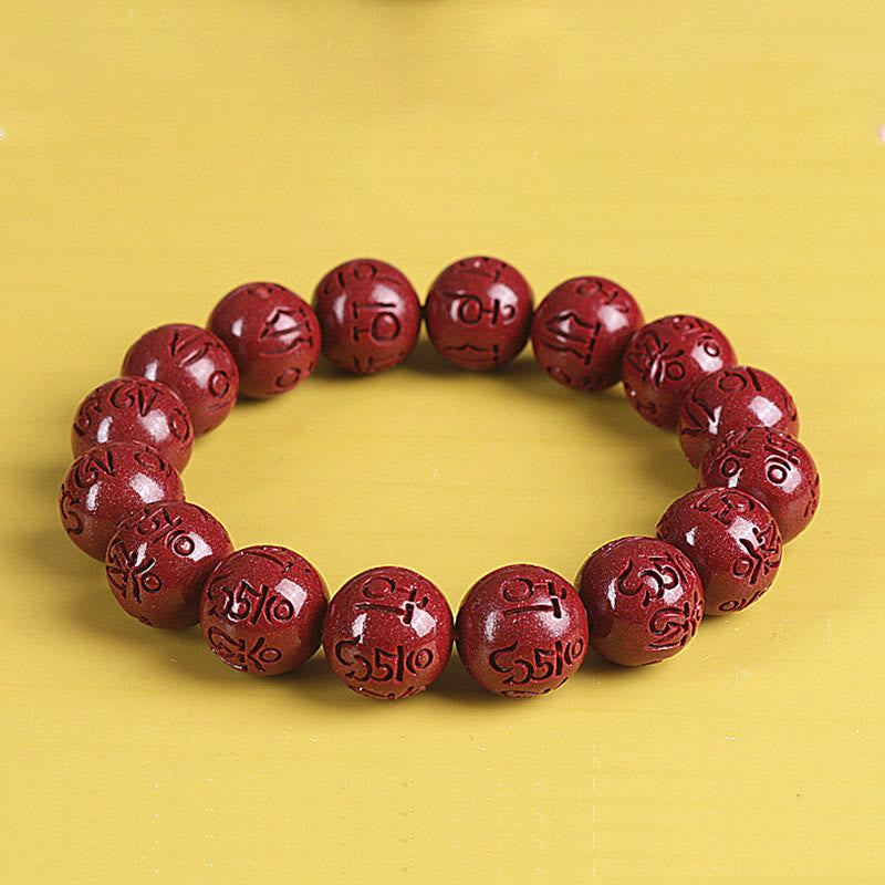 KarmaRipple's Authentic Double PiXiu Cinnabar Om Mani Padme Hum Wealth Fortune Bead Bracelet p21
