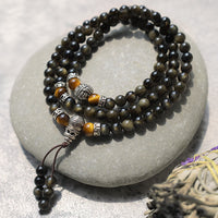 KarmaRipple's Golden Obsidian Energy Bracelet Pendant