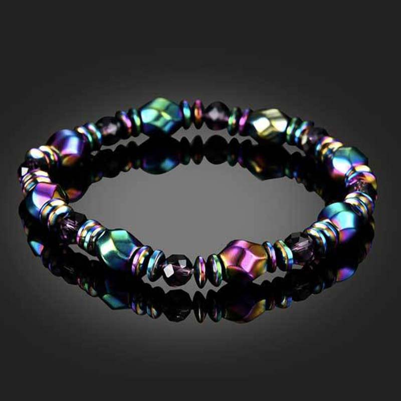 KarmaRipple's Rainbow Hematite Wellness Bracelet p9