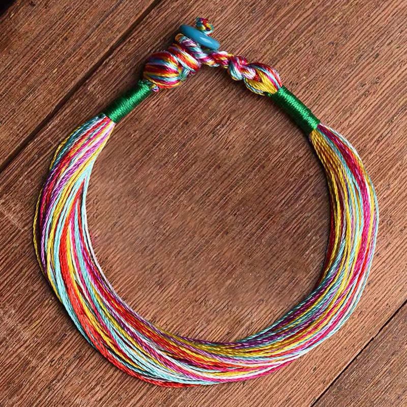KarmaRipple's Tibetan Handmade Five Colorful Thread Dragon Boat Festival Protection Adult Child String Bracelet p1