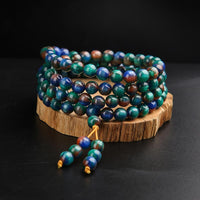 KarmaRipple's Colorful Sea Willow Mala Positive Bracelet Ring