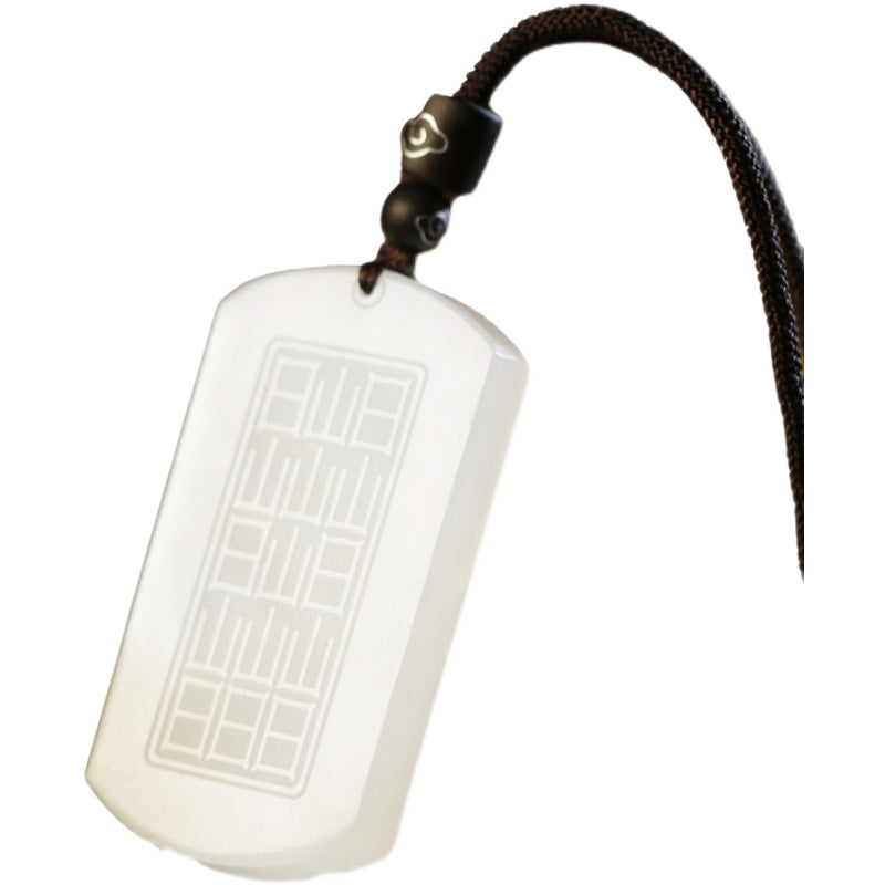 KarmaRipple's Ivory Jade PiXiu Yin Yang Fortune Protection Pendant Necklace p12