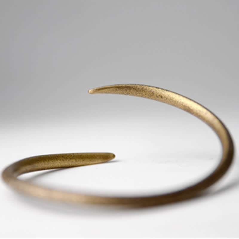 KarmaRipple's Simple Design Bronze Fortune Adjustable Cuff Bracelet p10