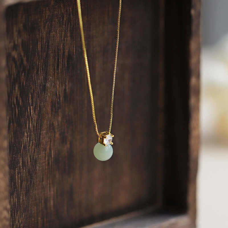 KarmaRipple's Fortunate Bead Jade Prosperity Chain Pendant Necklace p8