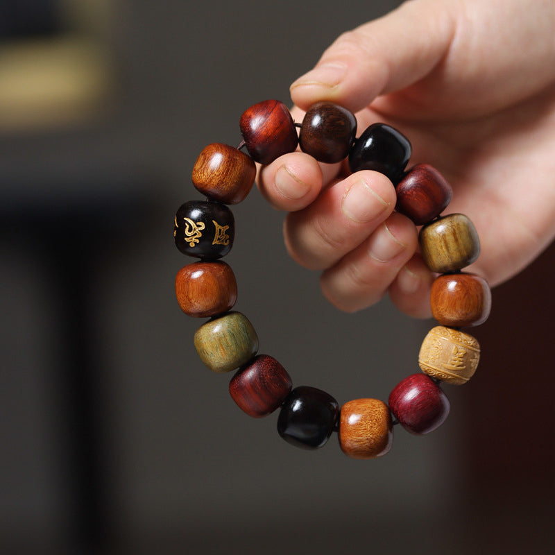 KarmaRipple's Tibet Various Wood Om Mani Padme Hum Purity Bracelet p4