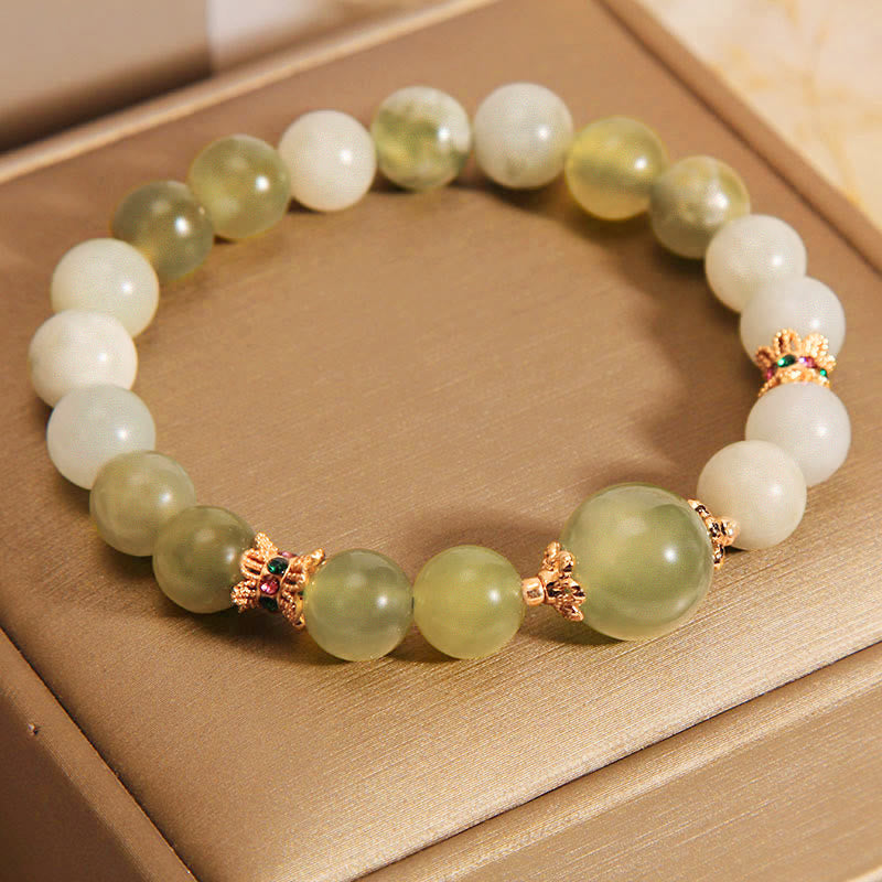 KarmaRipple's Green Grape Color Jade Abundance Bracelet p11